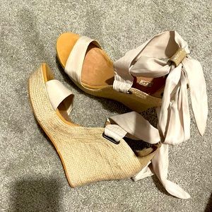 UGG lace up wedges